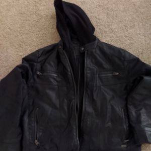 Calvin klein mens leather jacket XXL
